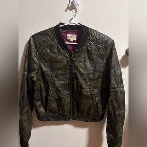 Vintage Camo Bomber Jacket